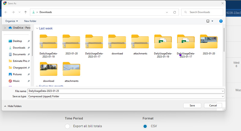 Downloads folder example